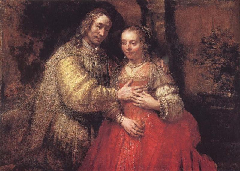 Rembrandt Harmensz Van Rijn Judebruden Spain oil painting art